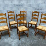 6 chaises rustiques