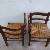 Pair of vintage corner chairs