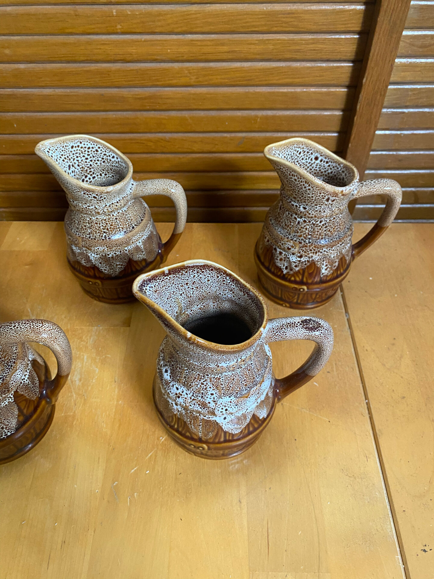Series 5 Jug Barrel Shape REVOL Flamed Ceramic 1/4 Litre Vintage
