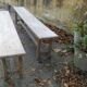 Pair of oak benches