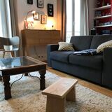 Japanese stool in solid oak