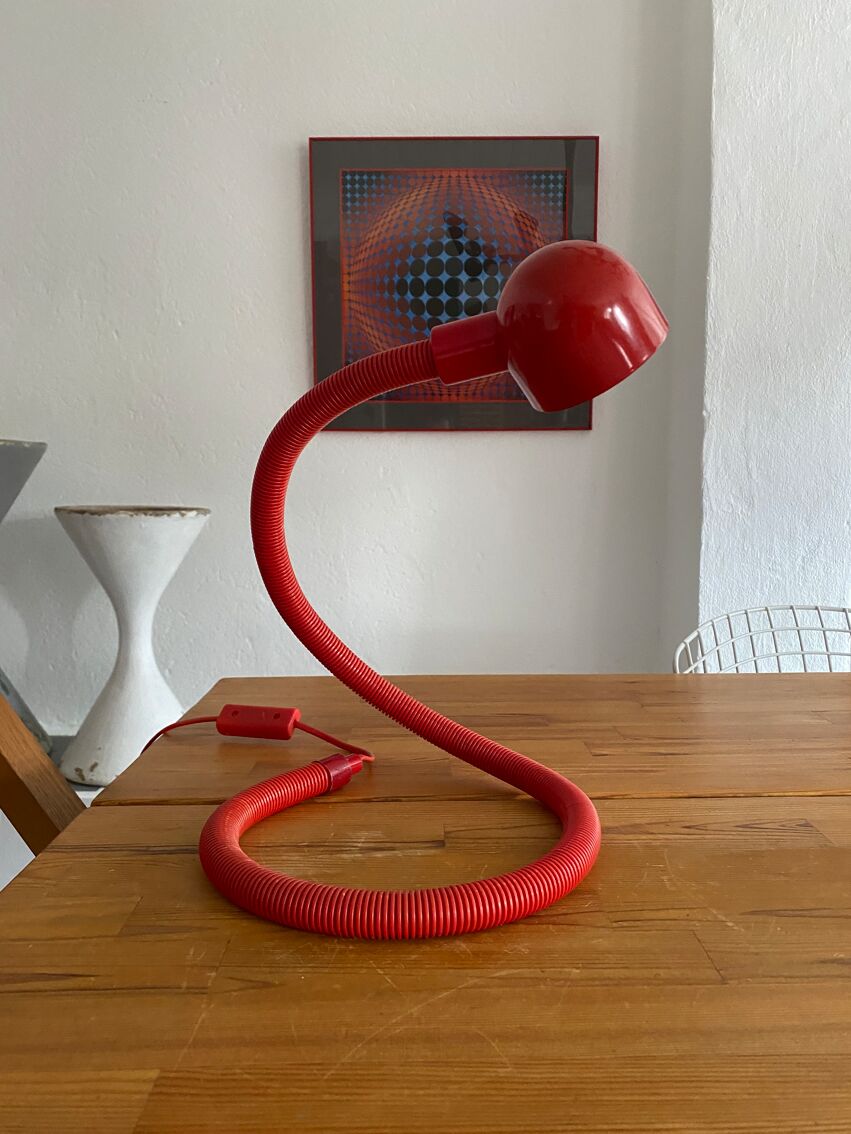 Lampe vintage Serpent Pays-Bas 1969s