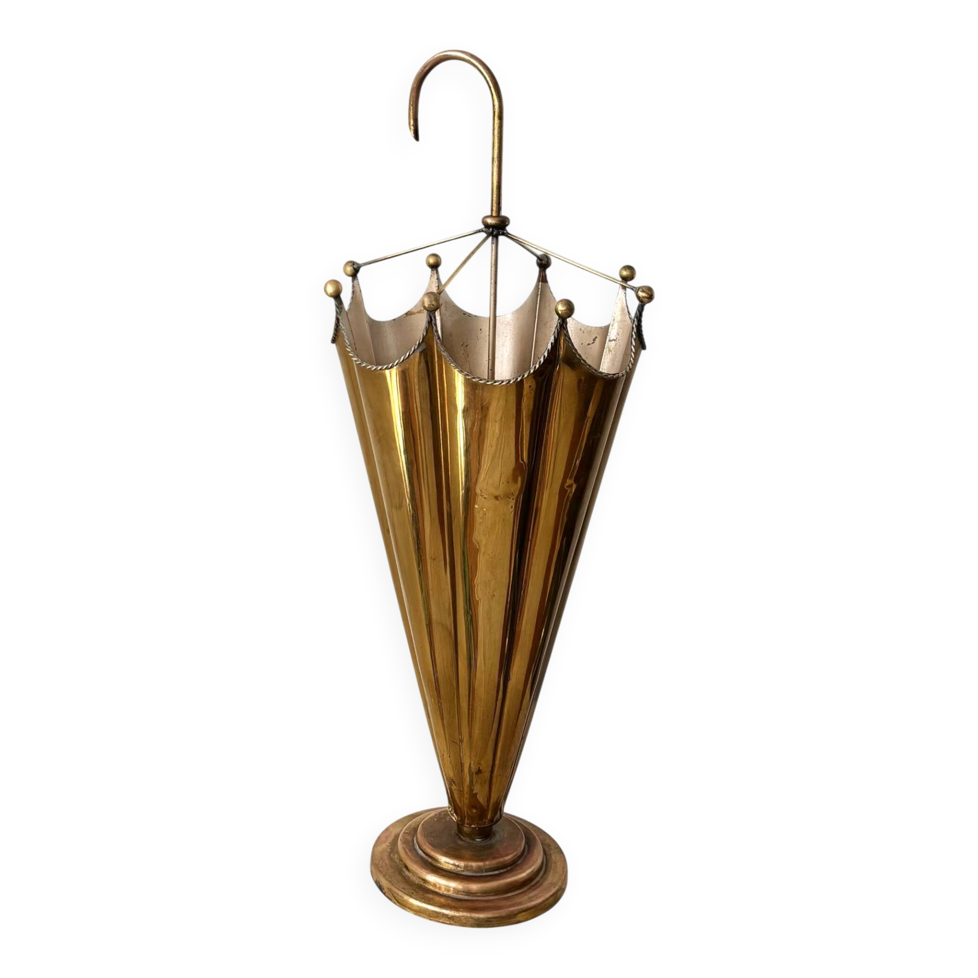 Brass umbrella stand 1960