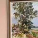 Original Swedish Oil on Canvas – “Landscape” by Sigurd Hagegård – Signed – Vintage & Framed – 62 × 53 cm (24.4" × 20.9")