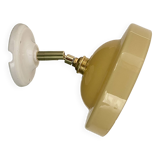 Vintage yellow opaline lampshade wall lamp