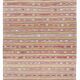 5x6 Unique Wall Hanging Option, Vintage Wool Area Kilim Rug, 148x191Cm
