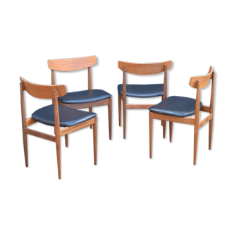 Série de quatre chaises par Kofod-Larsen