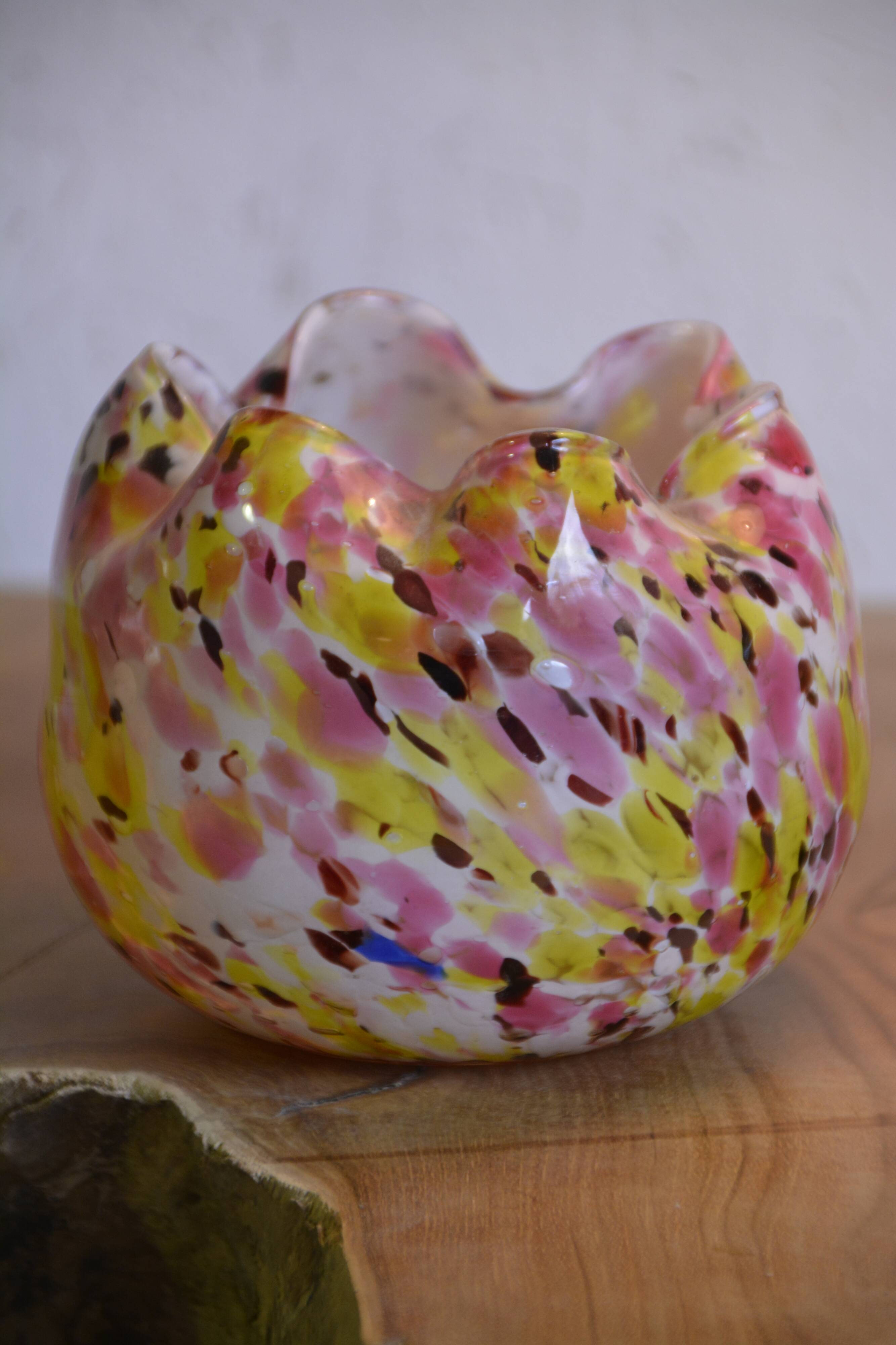 Yellow and pink pot