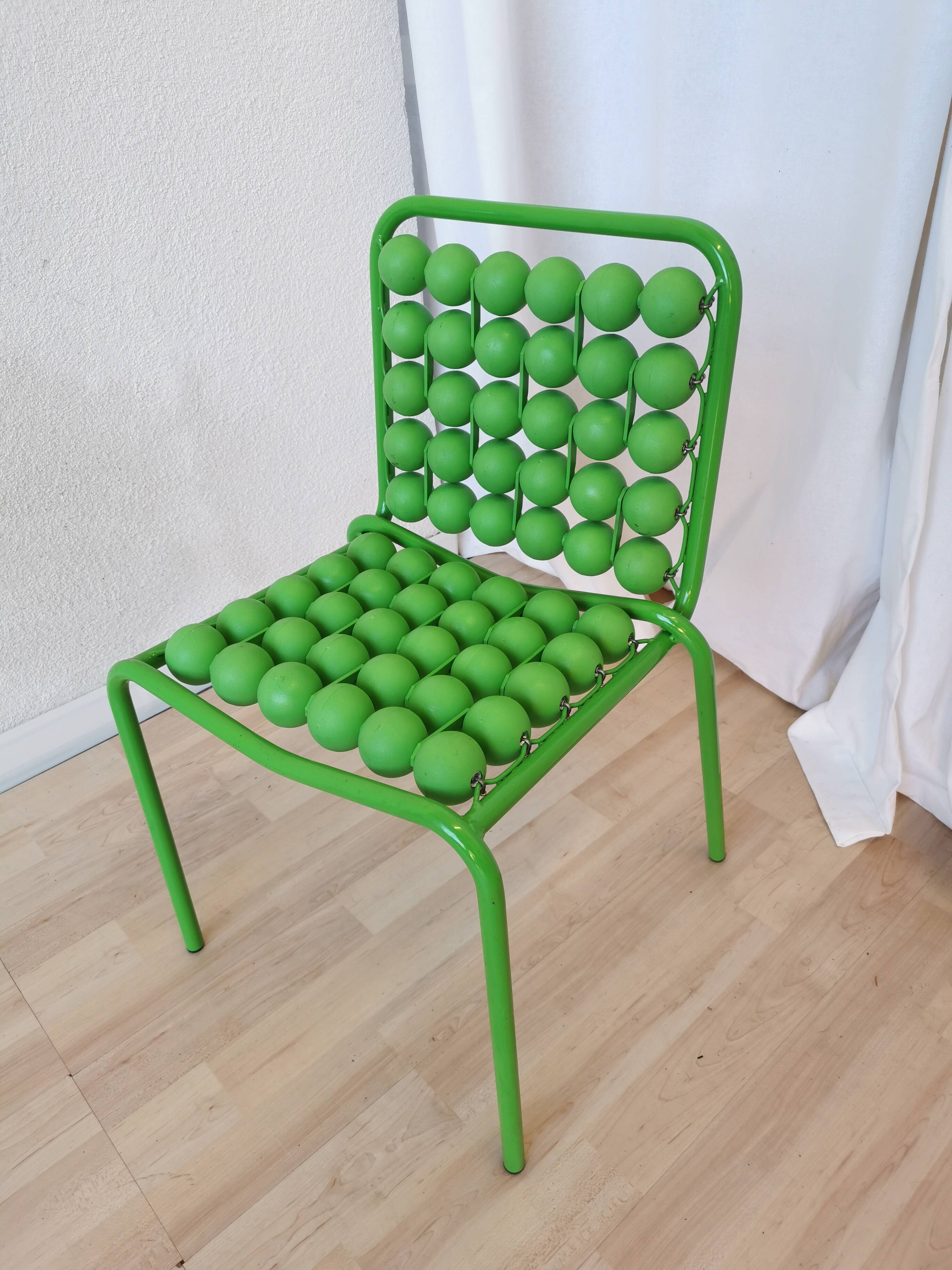 Lot de 5 chaises vintage Pop Art pour enfants : SLOG Croatie, années 1980