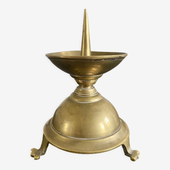 Brass church candle holder