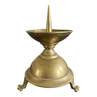 Brass church candle holder