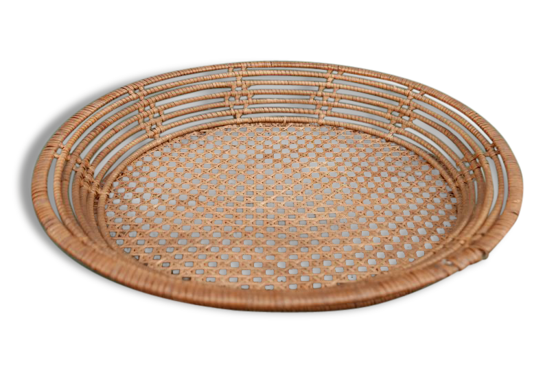 Old basket of haberdashery