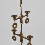 Grand Chandelier Suspended Candelabrum Brutalist Michael Harjes, 1970s