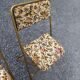 2 folding chairs lausanne vintage tapestry