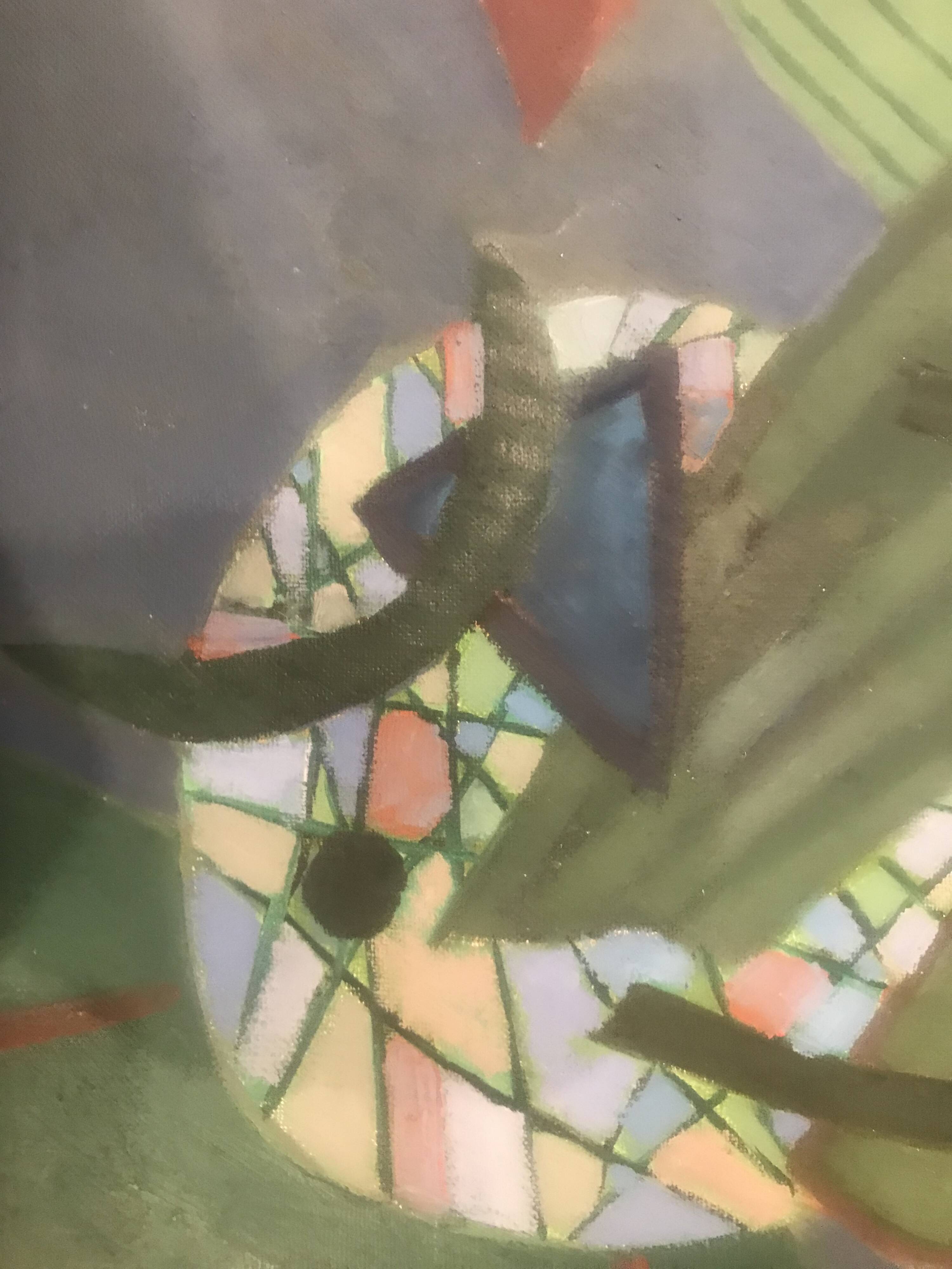 Oil painting on canvas signed by the artist henri goetz