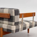 Swedish sofa bed, 1950s. Designed by IB KOFOD-LARSEN. manufactured by OPE Jönköping