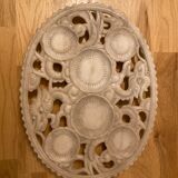 Chinese tea service 1900 in Sichouan marble