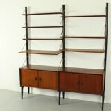 Teak Modular Wall System by Louis van Teeffelen for WéBé, 1955