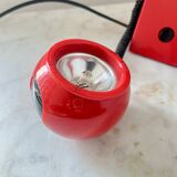 Vintage Space Age Red Magnetic Table Lamp by Brilliant Leuchten AG, Germany