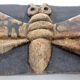 Studio ceramic butterfly wall plaque by Gerhard Liebenthron, Germany, 1982.