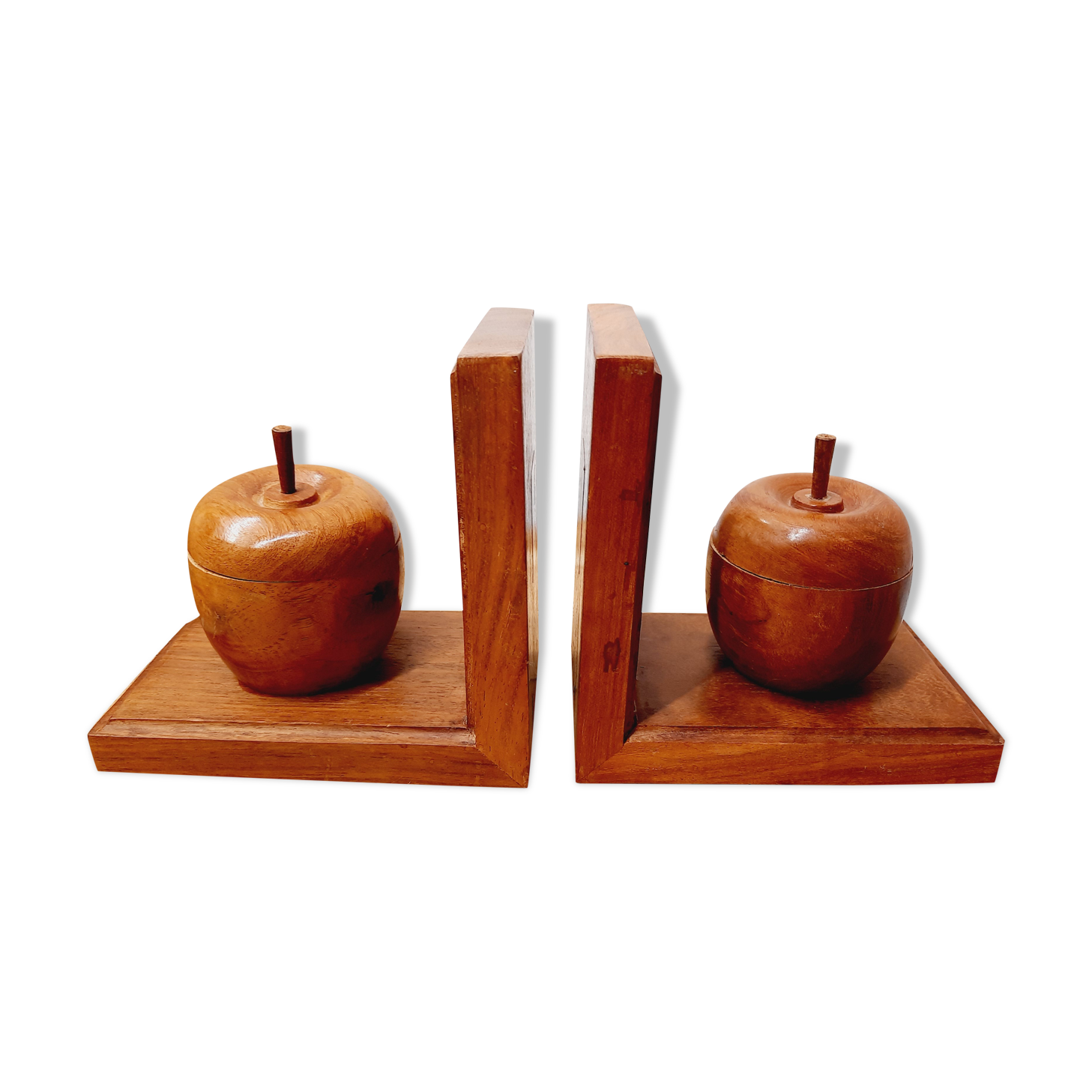 Greenhouse books "Apples" carved wood