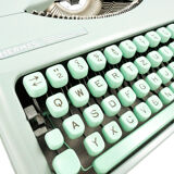 Hermes Baby green lime typewriter revised new ribbon
