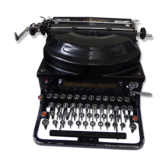 Typewriter, Typewriter Silenta Continental, made in Germany in 1937, Art Deco