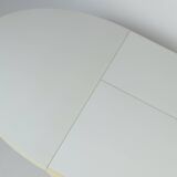 Vintage Dining Table Round Extandable 70s Space Age