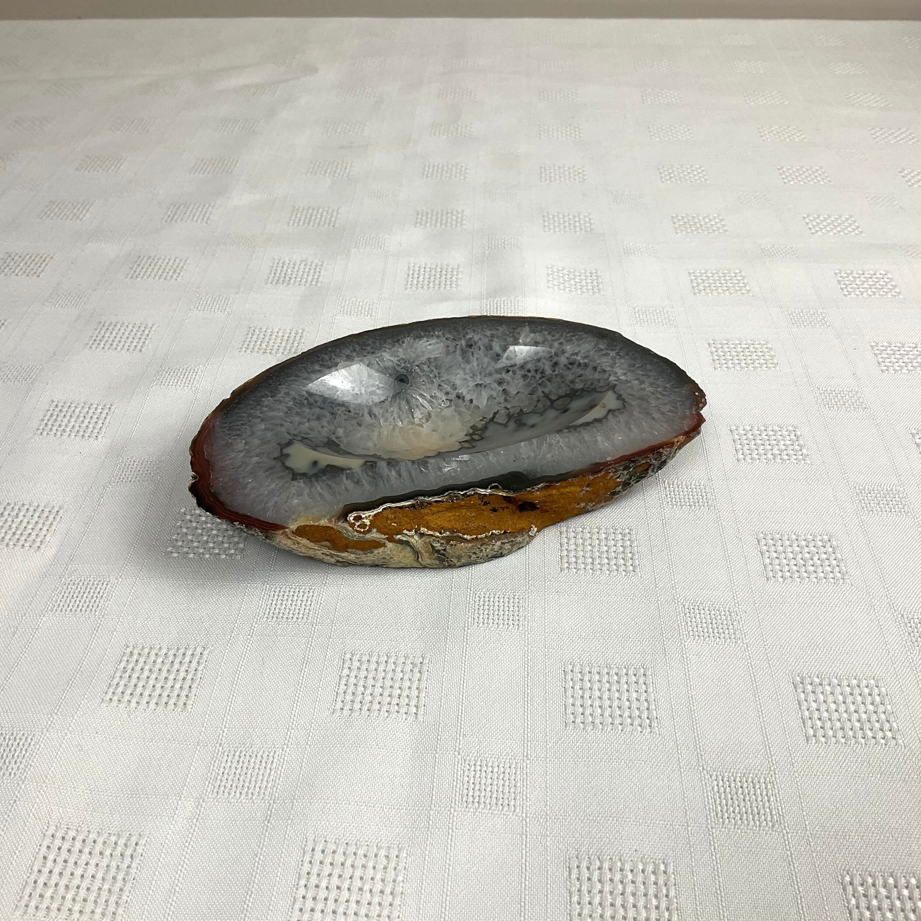 Agate natural stone ashtray