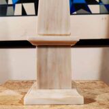 1970s Stunning Pair of Big Obelisks in Marble of Carrara.