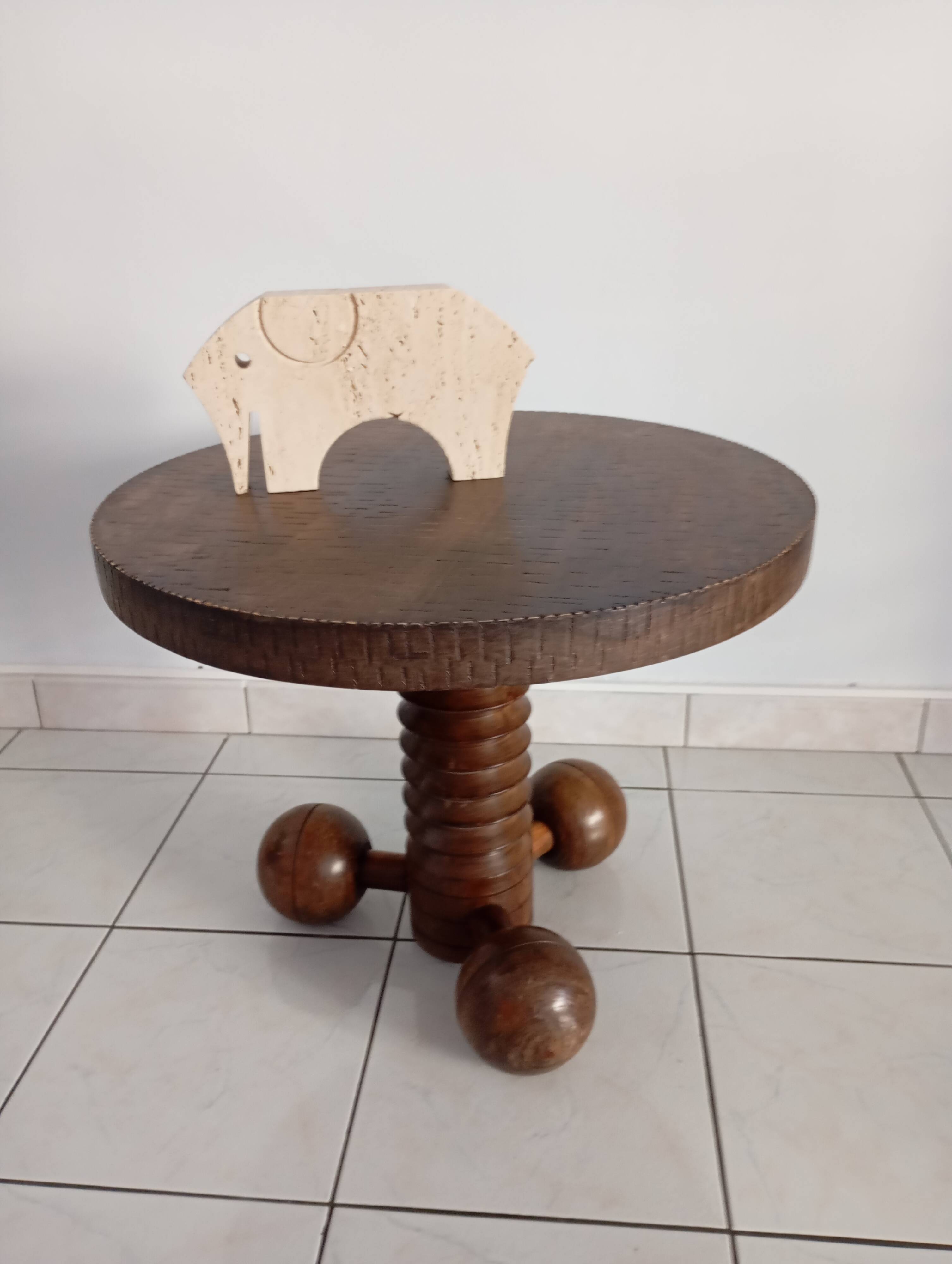 Charles Dudouyt style Pedestal Table