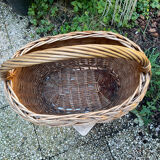 Panier osier vintage 70