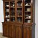 Victorian library with 8 doors, 19th century in mahogany.