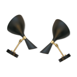 Pair of Nordic wall light