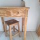 Bureau / Side table / Console in solid wood in Louis-Philippe style