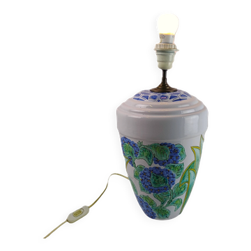 Lampe signée FAM Faïencerie d’Art de la Malicorne Victor Deschang