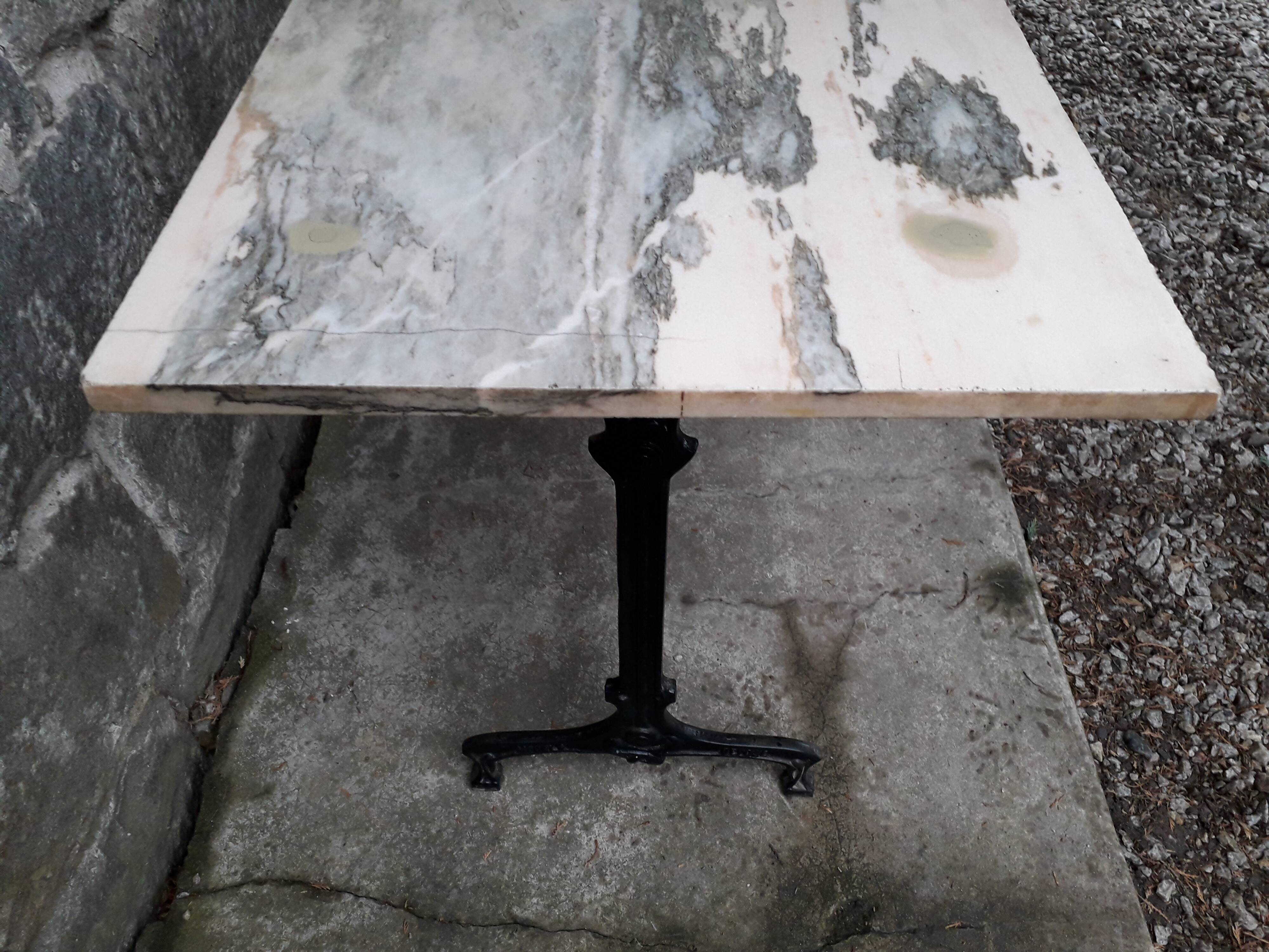 Table bistrot plateau marbre | Selency