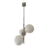 Opaline spaceage pendant light 1970 chrome