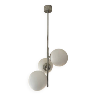 Suspension spaceage opaline 1970 chrome