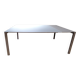 Table extensible Thin-K verre dépoli blanc