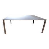 Table extensible Thin-K verre dépoli blanc