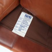 Brown Leather 2-Seater Sofa Coronado by Tobia Scarpa for B&b Italia, Italy