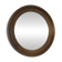 Large Vintage Wall Mirror Turned Oak Wood Round Vanity Mirror Rustic