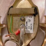 Classic applique Lucien Gau 4132 - 2 lights - Decorative details Links - H 32 cm, W 27 cm