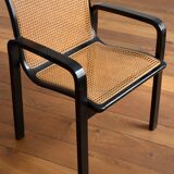 Wooden armchair and canning 60/70s