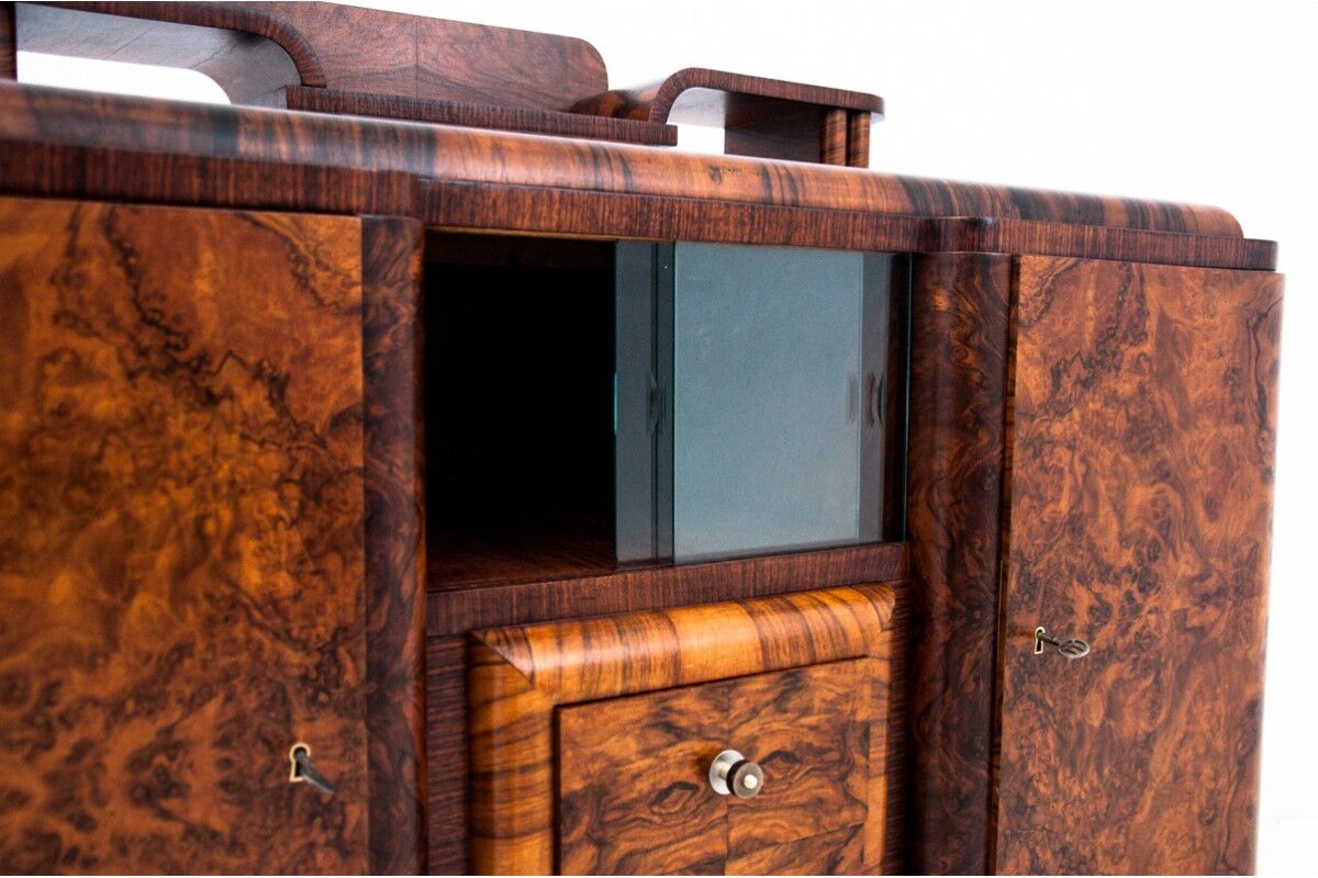 Art deco buffet, Poland, 1930s, after renovation
