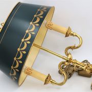 Hot water bottle lamp in solid bronze gilded louis XVI style "Lucien Gau"