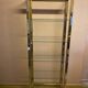 Silver and gold metal shelf, from the 80s.