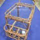 Service trolley, bar, bamboo, rattan, 1950s