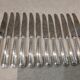 12 silver-plated dessert knives by Christofle America